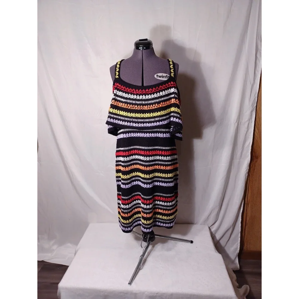 ELOQUII‎ conversational crochet dress